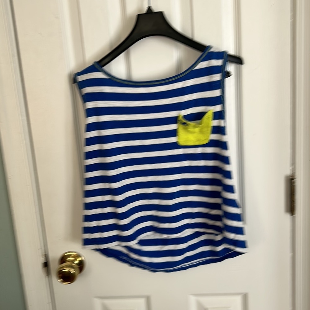 Hollister Bettys New Jetty Tank Easy Fit Blue Stripe
